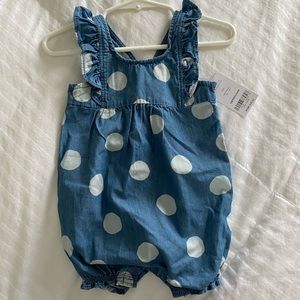 Carter’s Denim Polka Dot Onesie